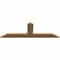 Ekena Millwork Portland Smooth Timber Gable Bracket, Western Red Cedar, 60"W x 20"H x 1 1/2"D x 5 1/2"F, 8/12 Pitch GBW060X20X0206POR00SWR - alternate 3